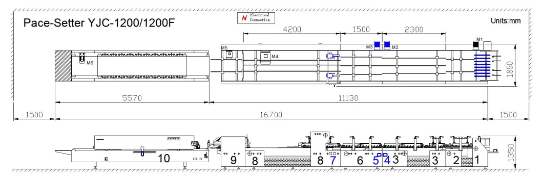 Yaojia Yjc-1200 Folder Gluing Machine Produce Crash Lock Wine Box Folding Carton Pasting Forming Machine Pizza Box Folding Gluing Machine